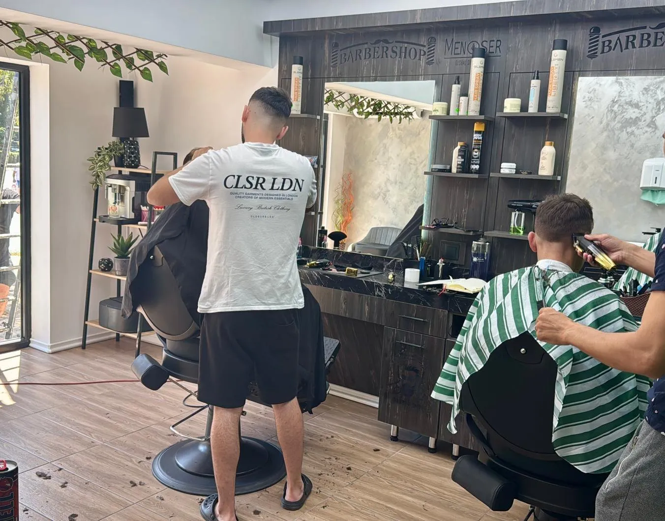 Barber la lucru